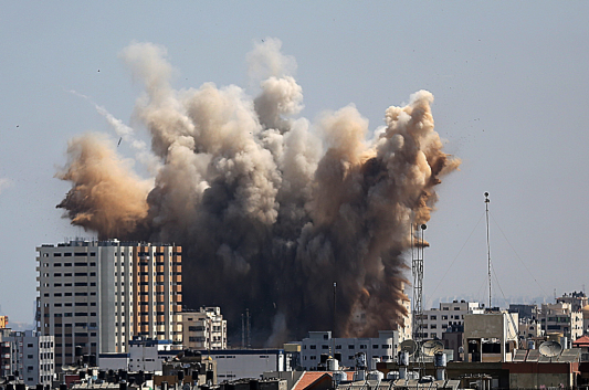 Une frappe aérienne israélienne dans le nord de Gaza en réponse aux tirs de roquettes palestiniens