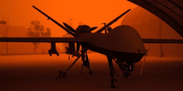 Reaper Sandstorm An MQ-9 Reaper sits in a hanger during a sandstorm at Joint Base Balad, Iraq, Sept. 15. Airman 1st Class Jason Epley